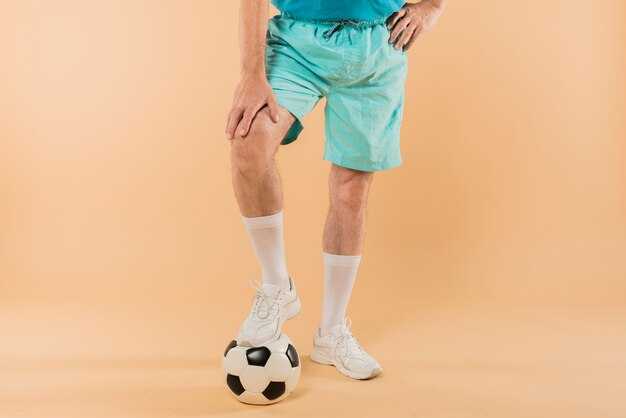 Правильное расположение щитков на ноге